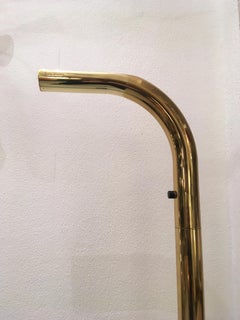 "Oca" Halogen Brass Floor Lamp by Eulesi