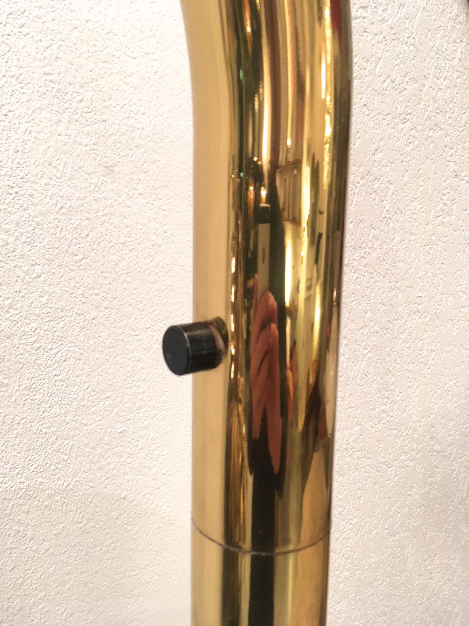 brass halogen floor lamp