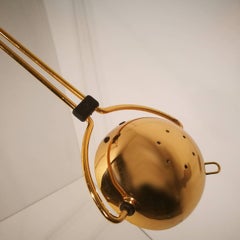 Halogen Floor Lamp "Yuki" from Stephano Cevoli Gold-Plated, 1980s