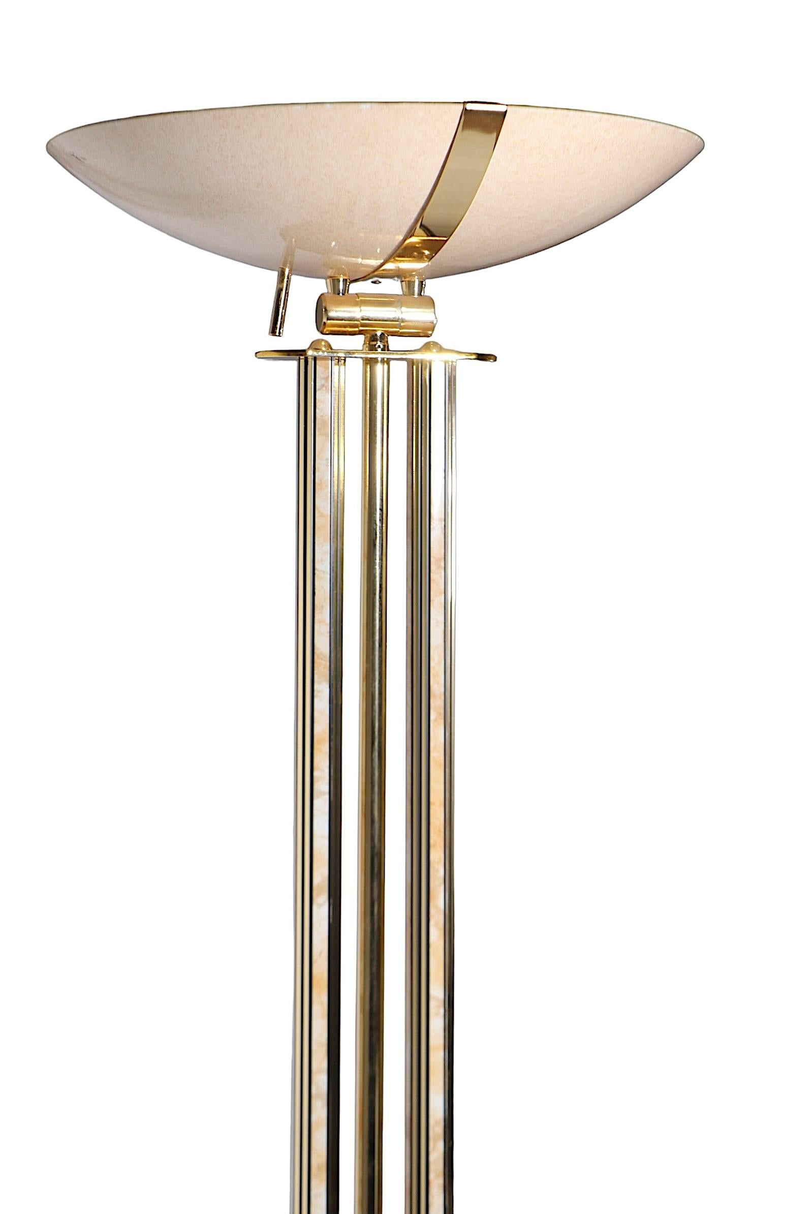 Halogen Light Torchiere Uplight  Floor Lamp c. 1970/80's 1
