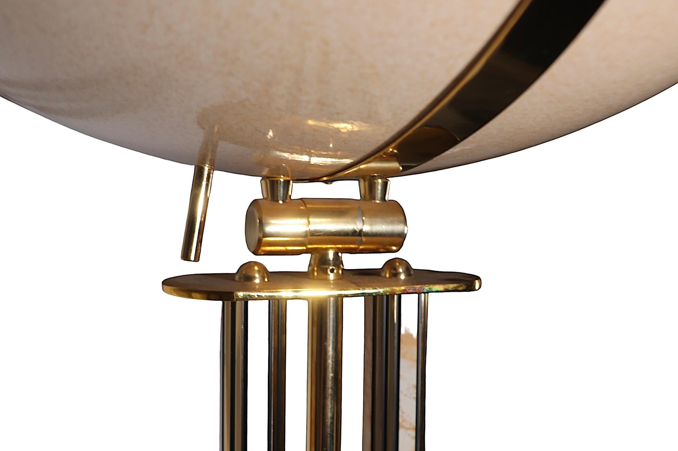20th Century Halogen Light Torchiere Uplight  Floor Lamp c. 1970/80's