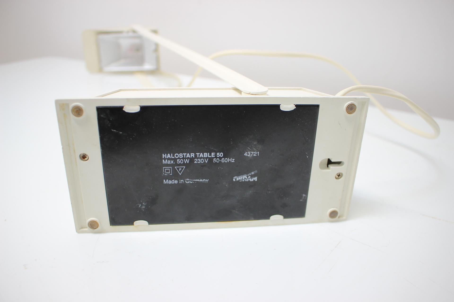 Halostar 50 Sobremesa o aplique de Osram, Alemania Años 80 Metal en venta