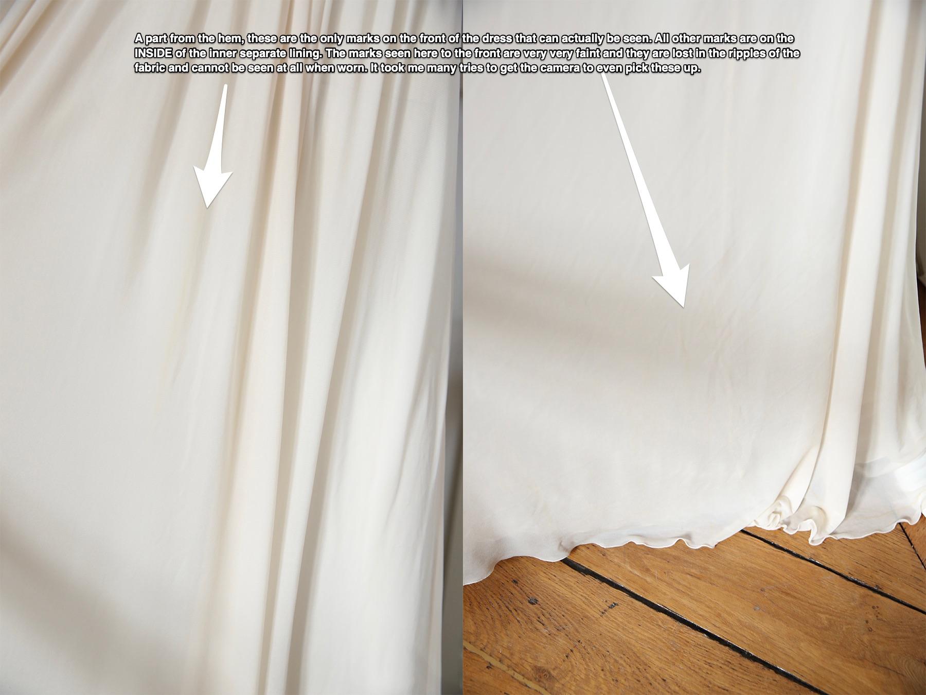 Robe de mariée longue dos nu Halston 09 plissée crème ivoire de style grec, taille 42 13