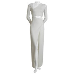 Halston 100% Cashmere Ivory Dress