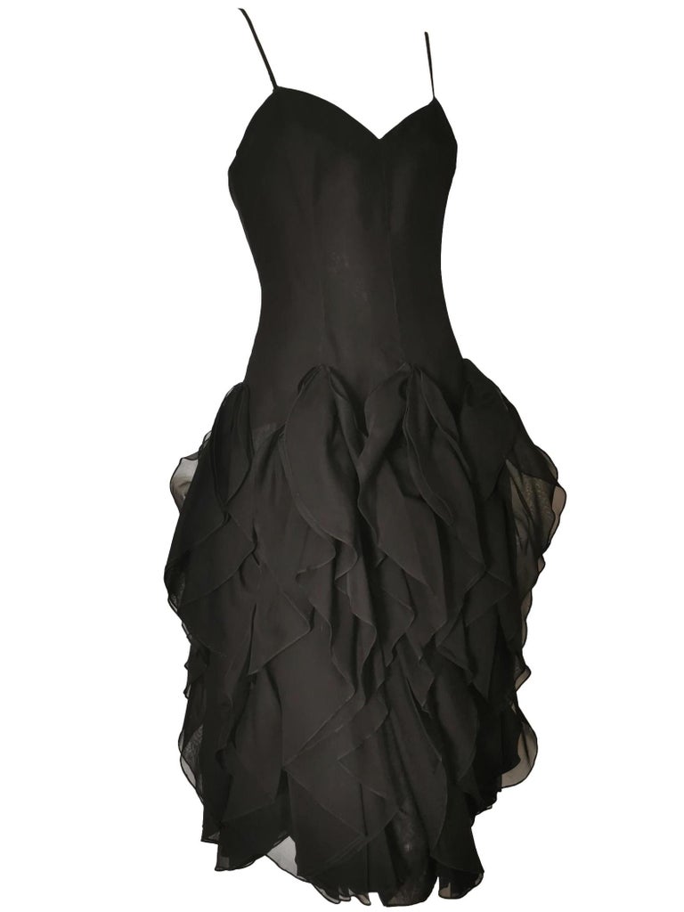 Halston 1980 Organza Bubble Dress For Sale at 1stDibs