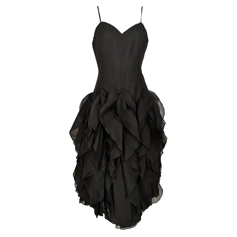 Halston 1980 Organza Bubble Dress For Sale at 1stDibs