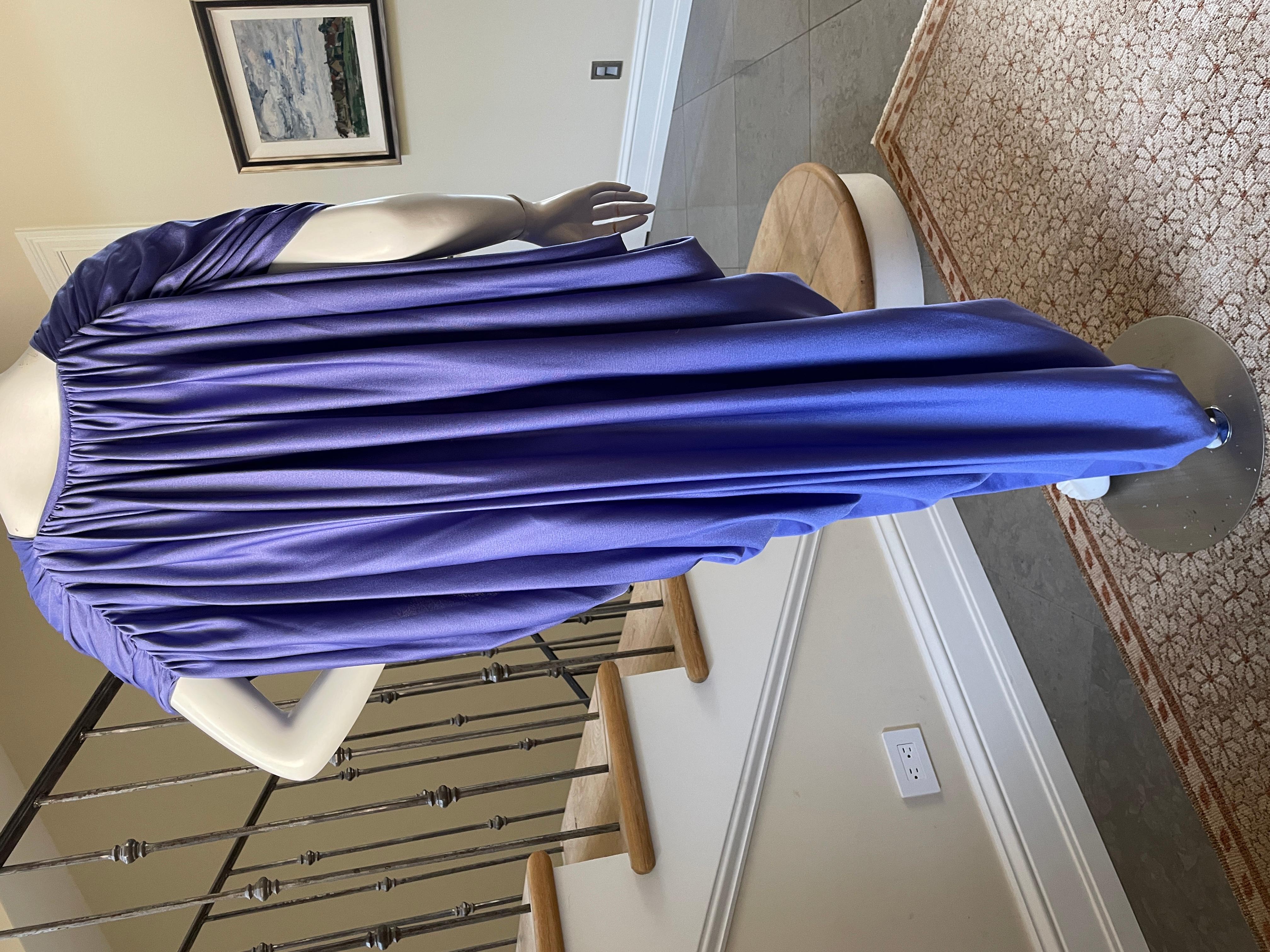 Halston 1980's Purple Caftan Dress from Halston IV 5