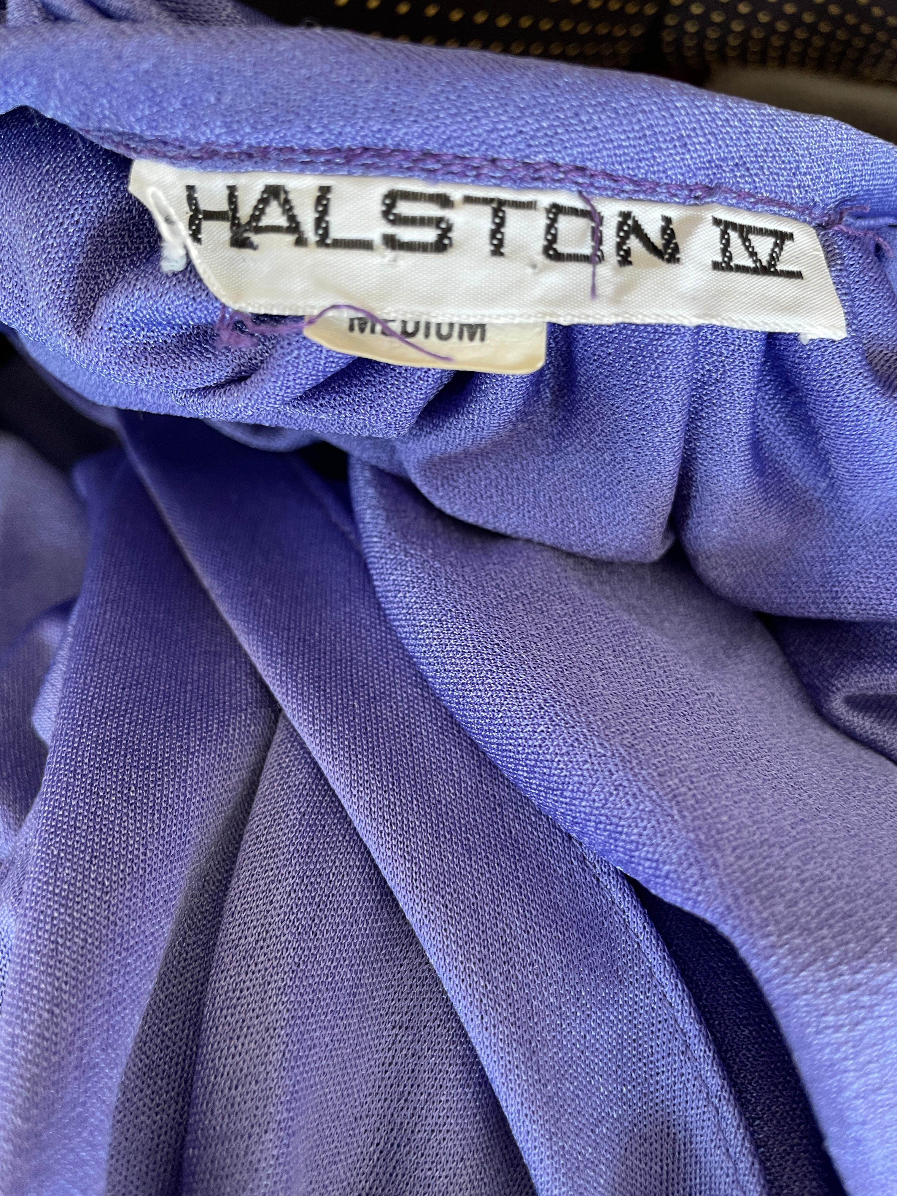 Halston 1980's Purple Caftan Dress from Halston IV 6