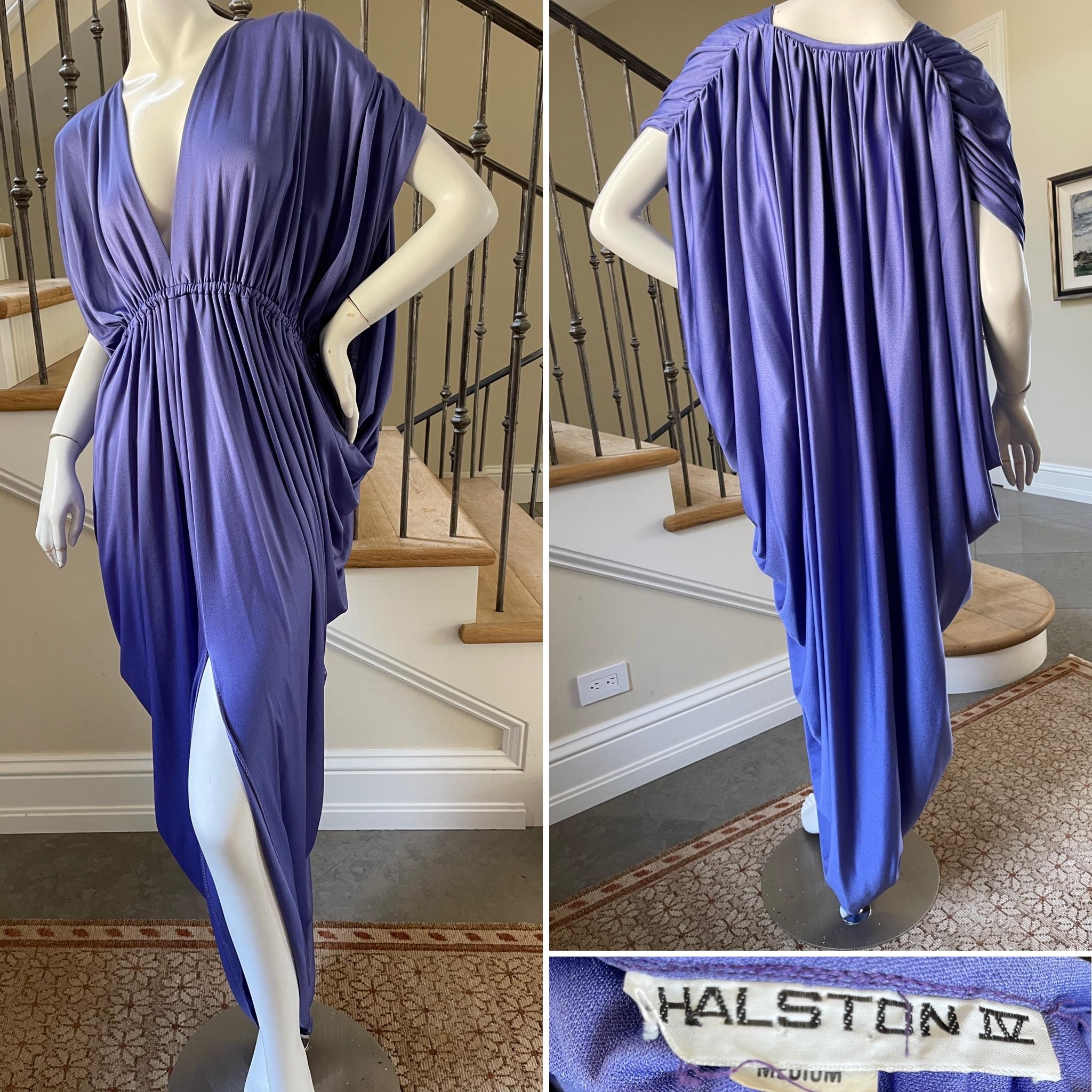 halston purple dress