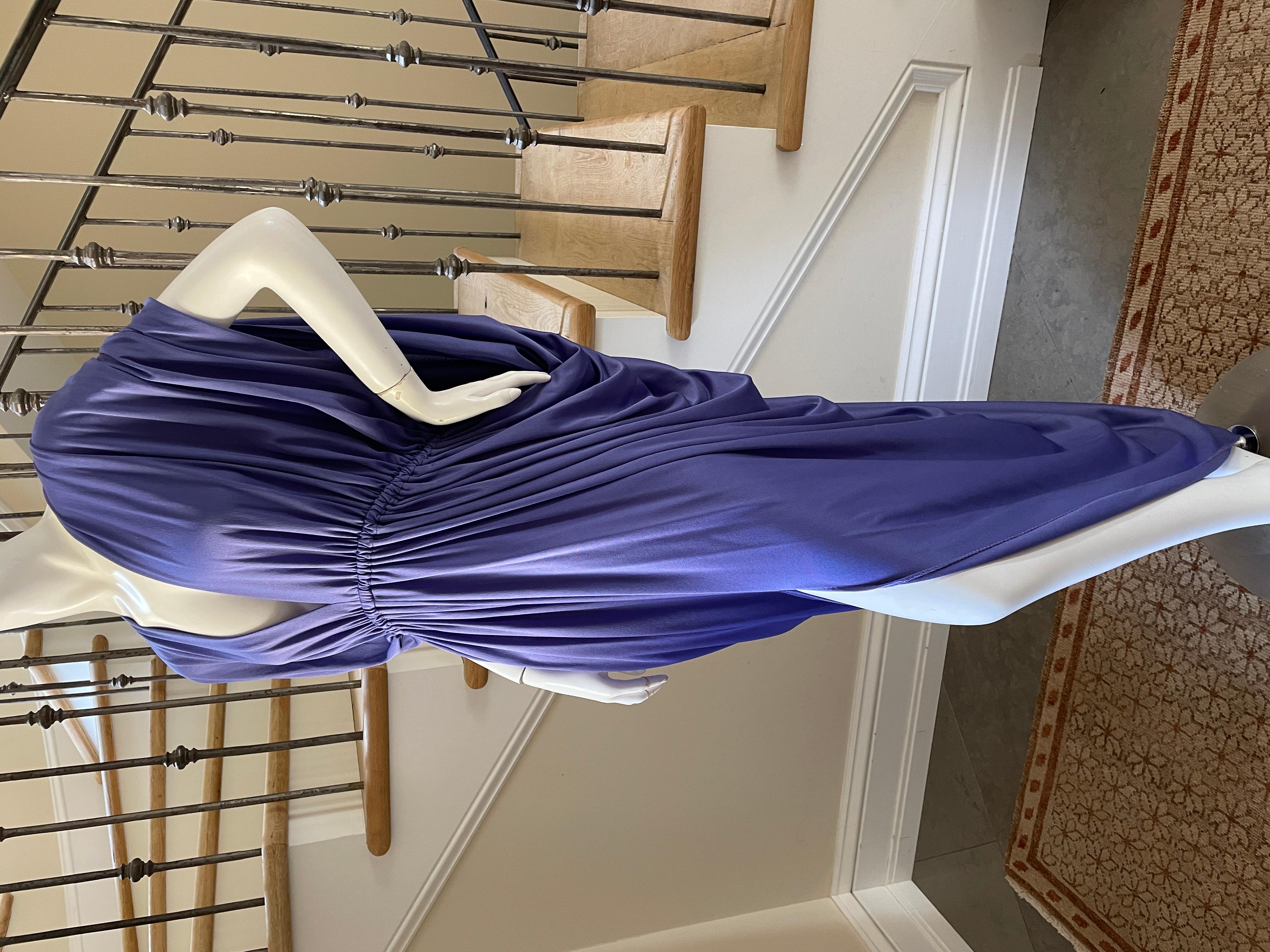 Halston 1980's Purple Caftan Dress from Halston IV In Excellent Condition In Cloverdale, CA