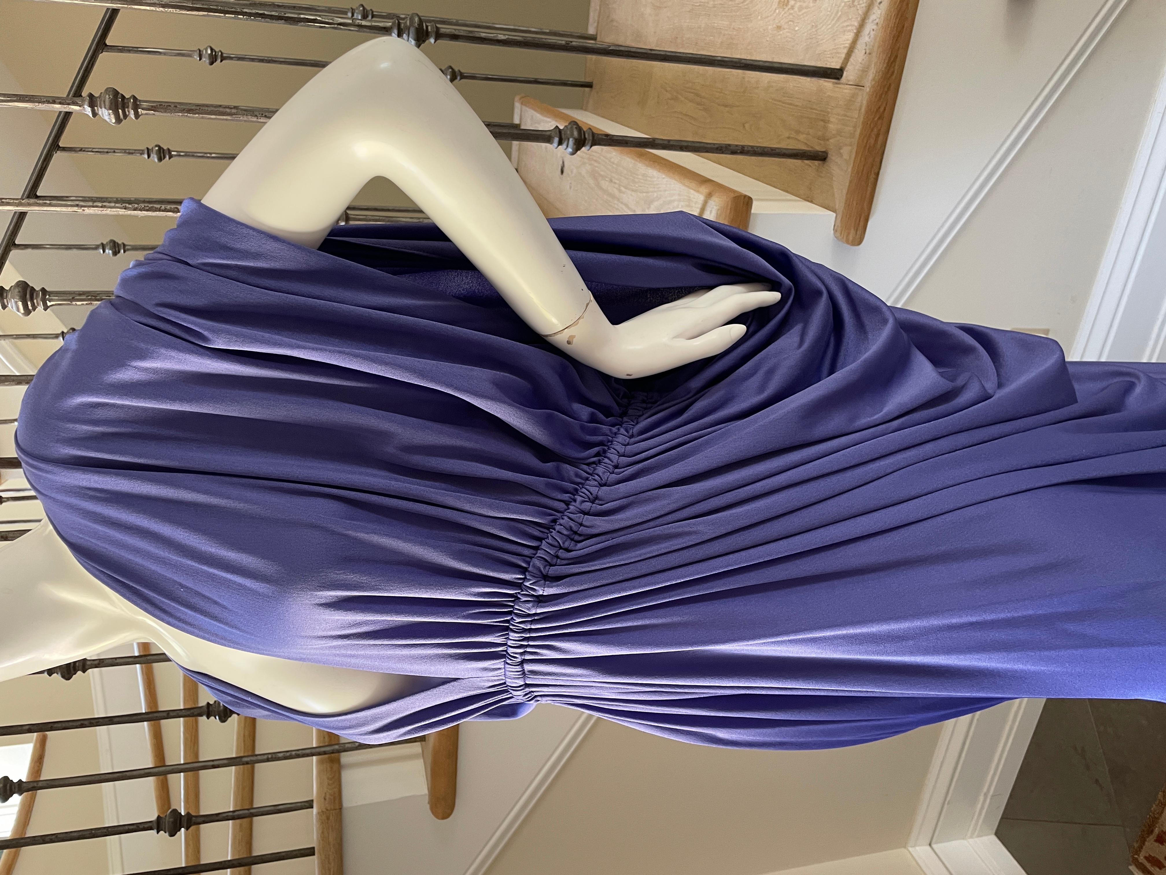 Halston 1980's Purple Caftan Dress from Halston IV 1