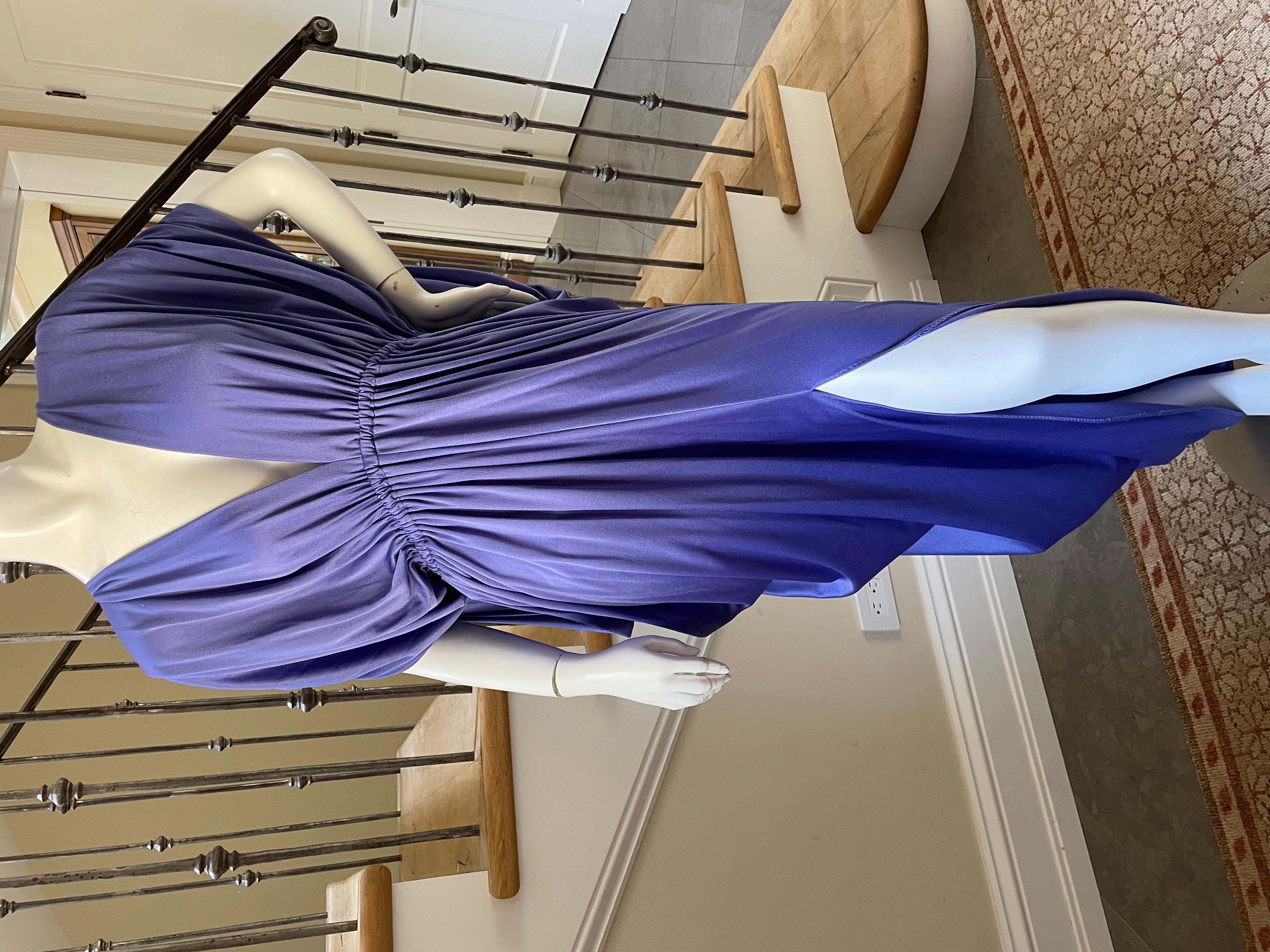 Halston 1980's Purple Caftan Dress from Halston IV 3