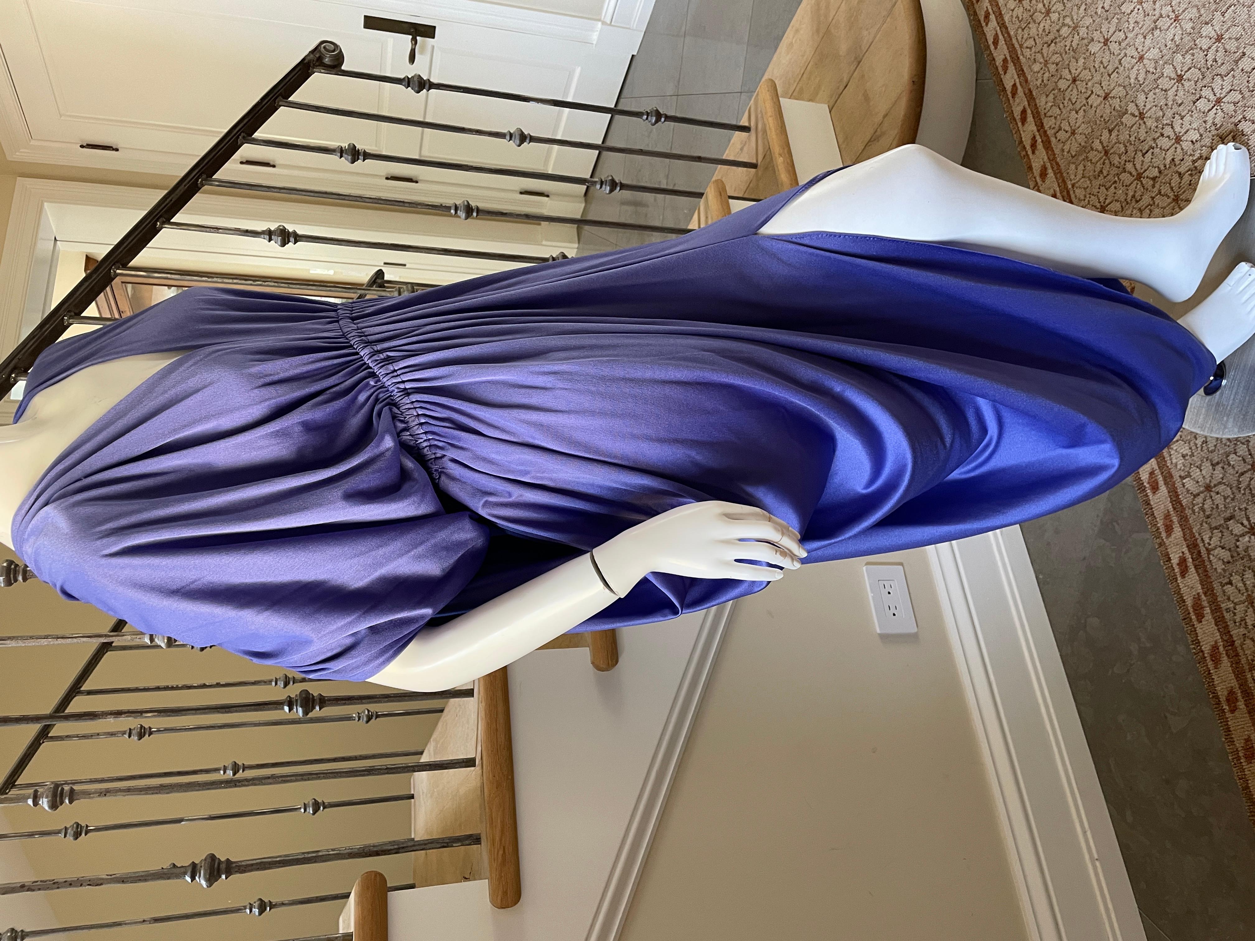 Halston 1980's Purple Caftan Dress from Halston IV 4
