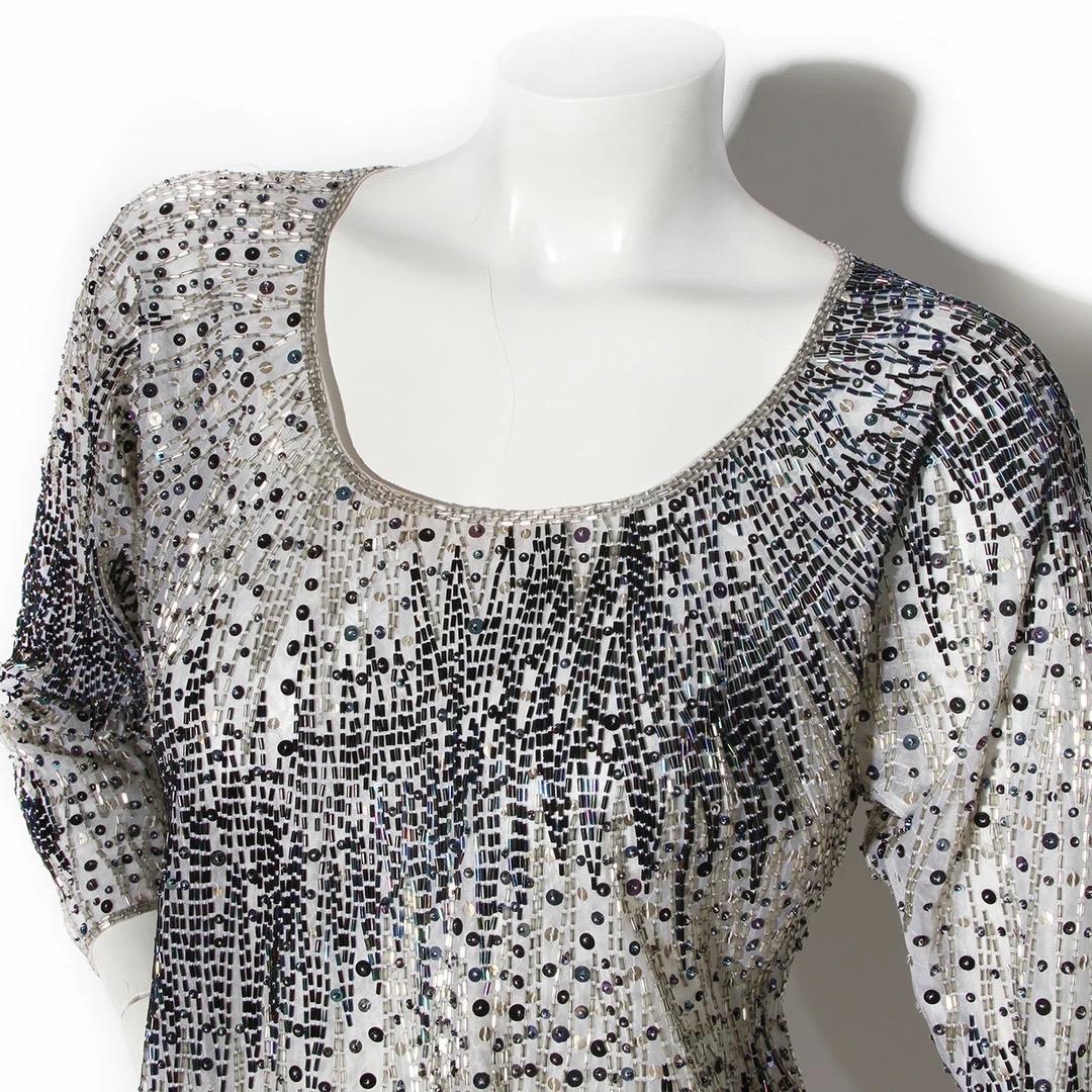 Halston Beaded Blouse (Circa 1970’s) In Good Condition In Los Angeles, CA