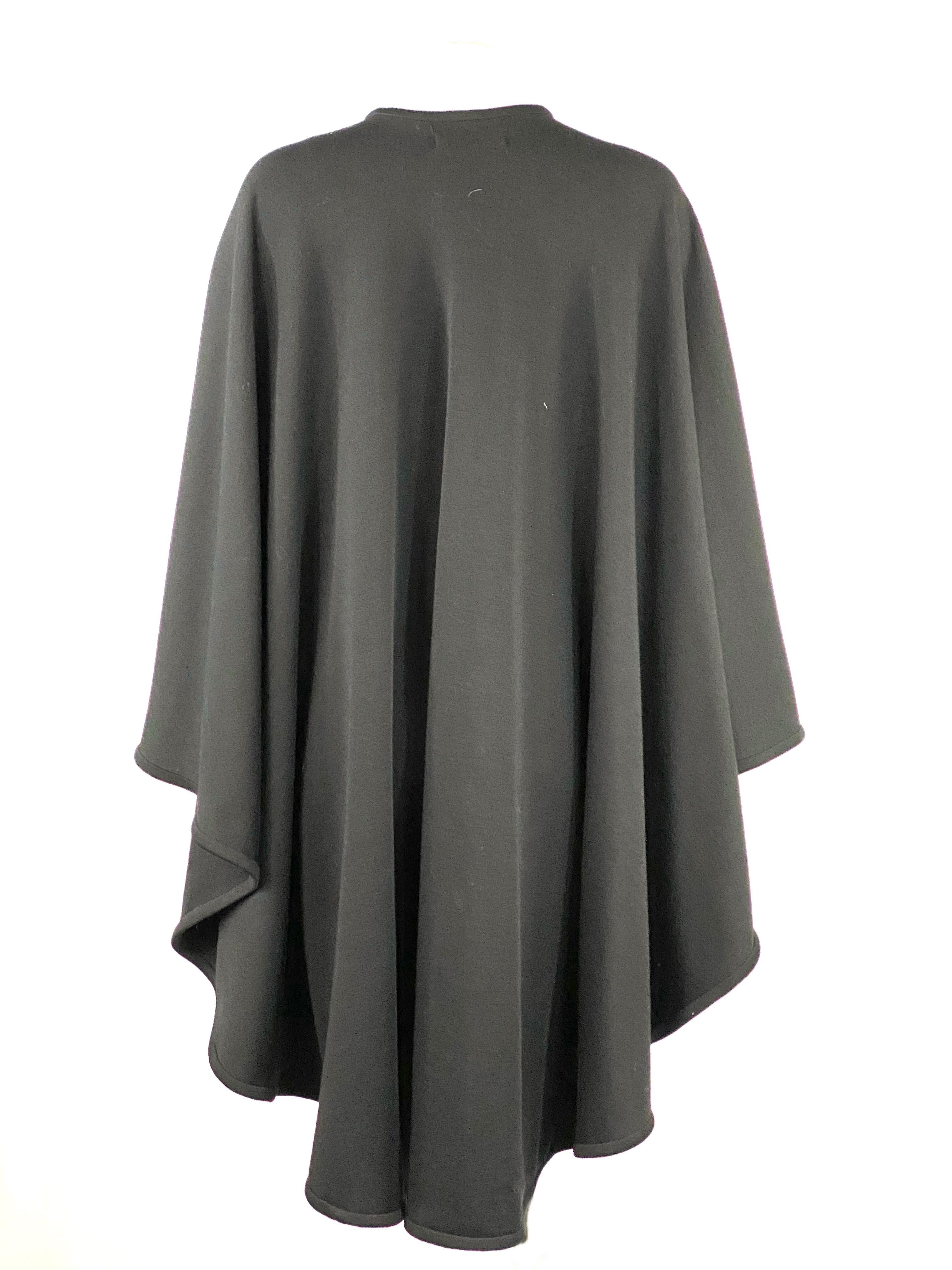 black poncho cape