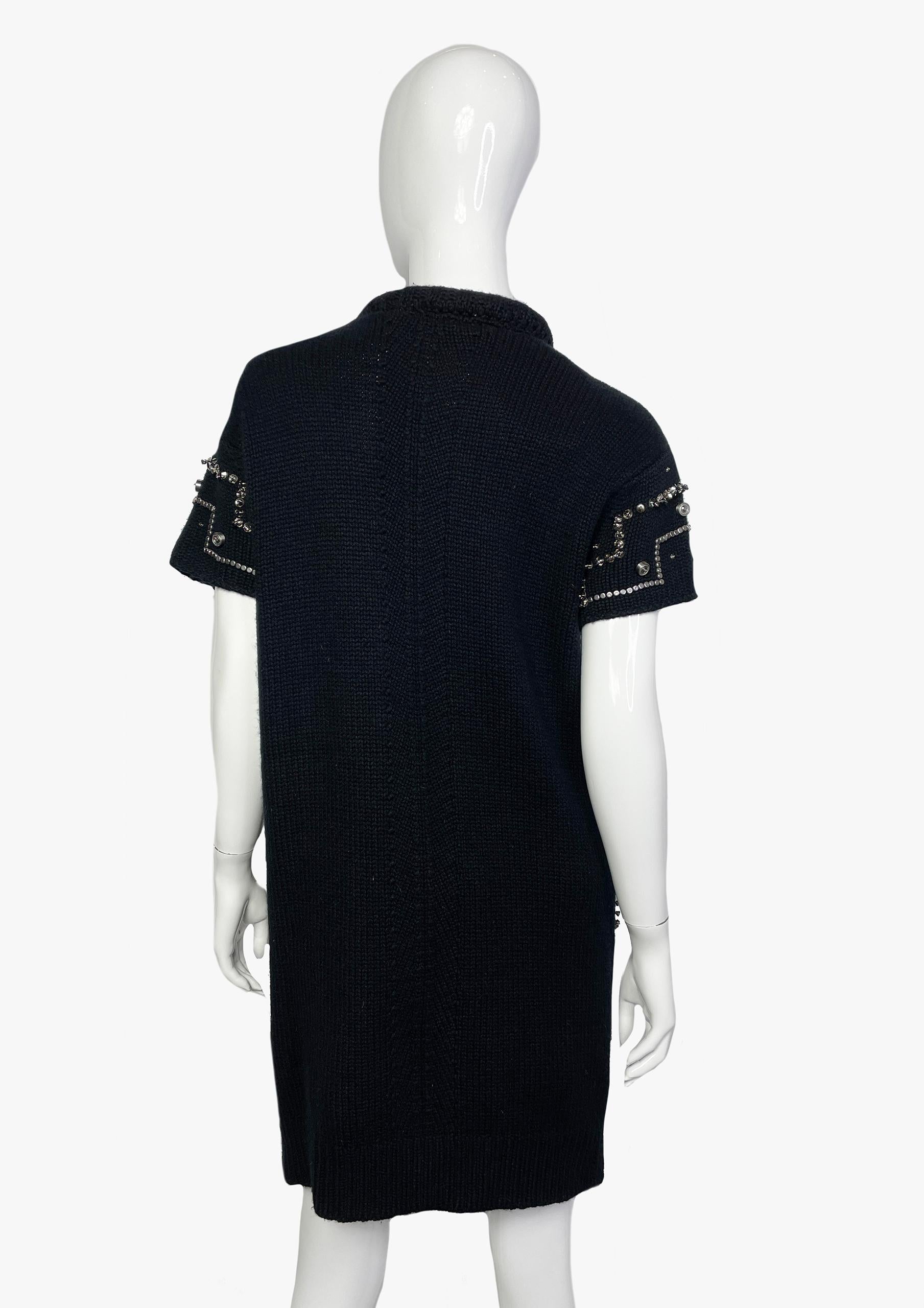 Halston - Robe en maille de cachemire, années 2000 Bon état - En vente à New York, NY