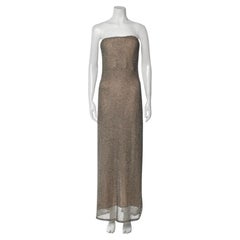 Halston Fall 1997 by Randolph Duke maxi beaded runway gown