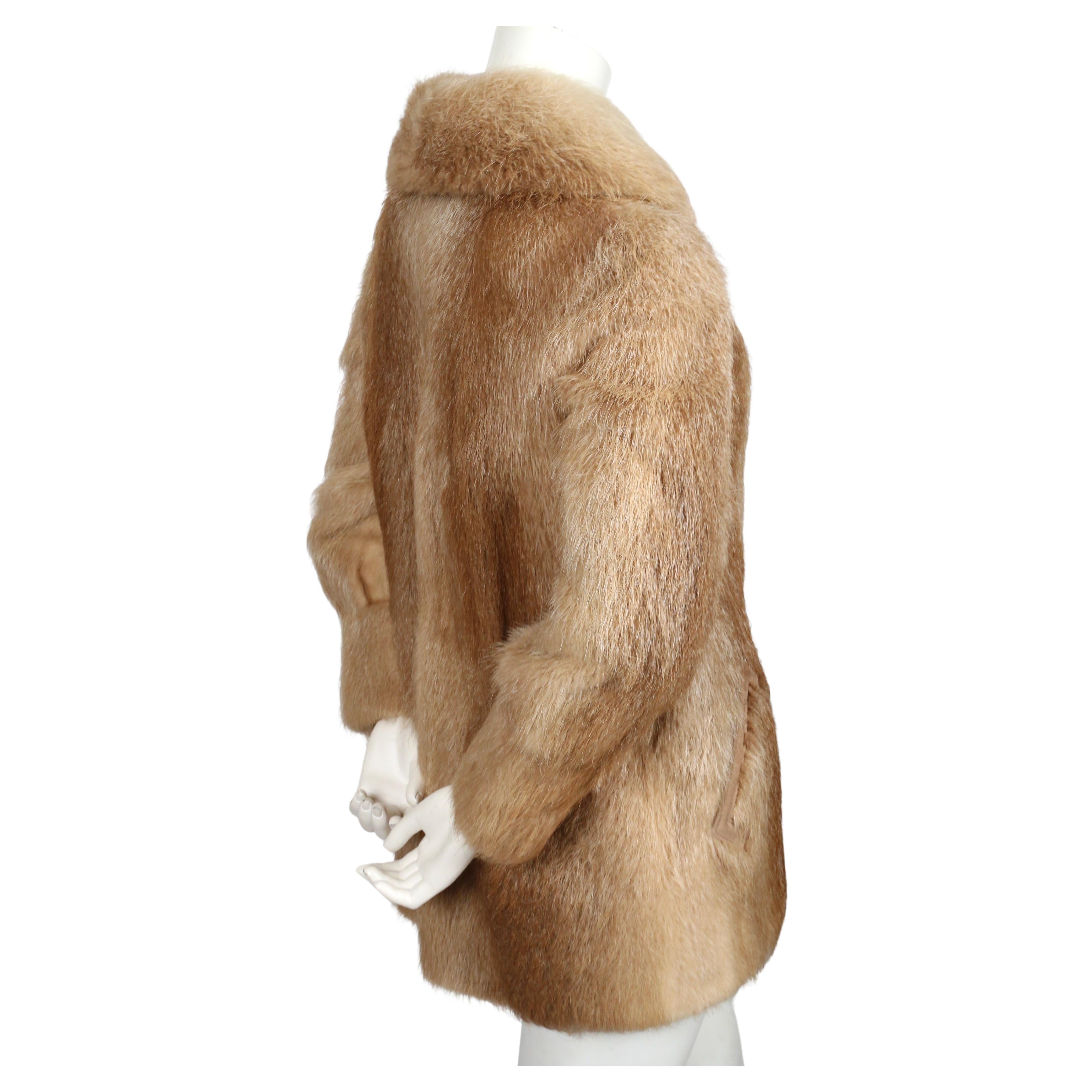 halston fur coat