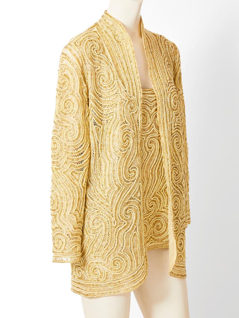 gold beaded jacket