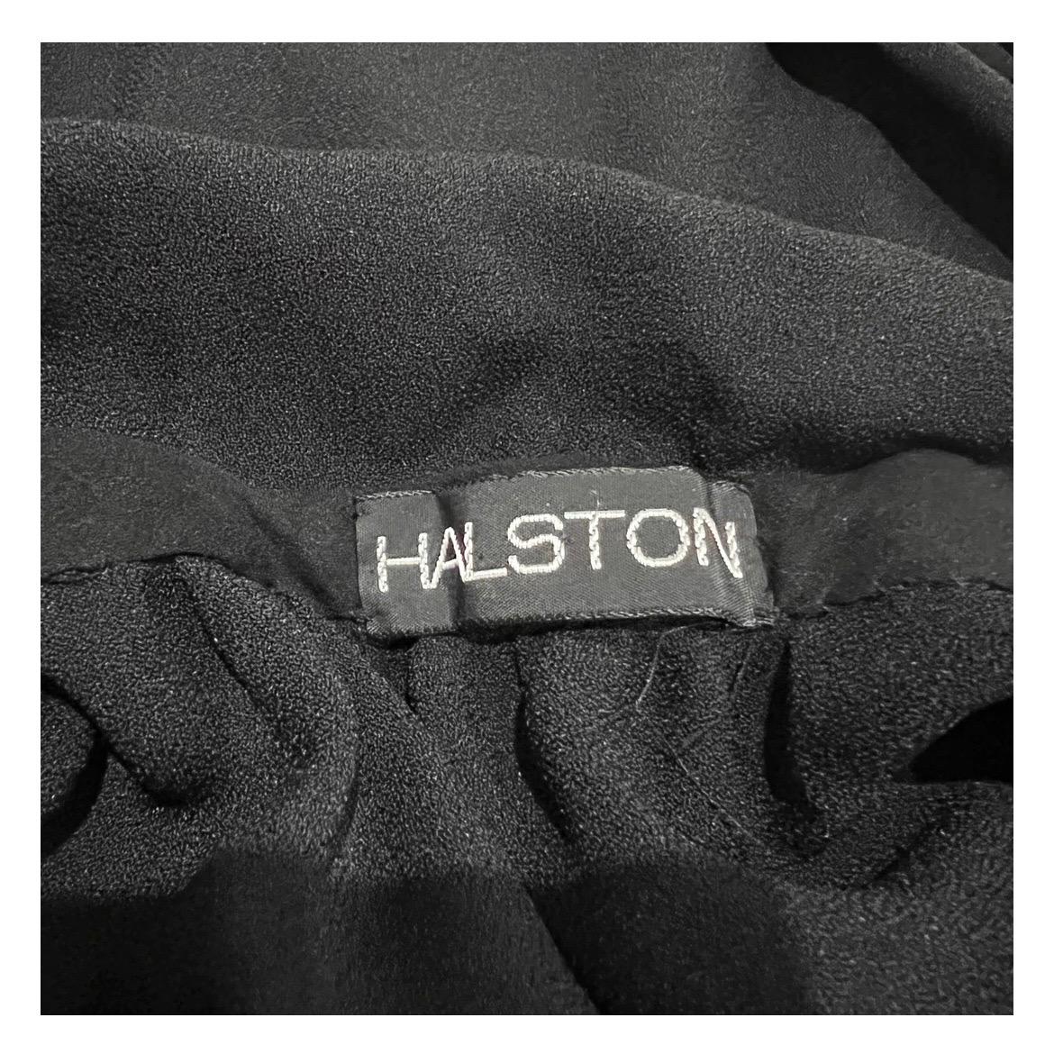 halston wrap dress