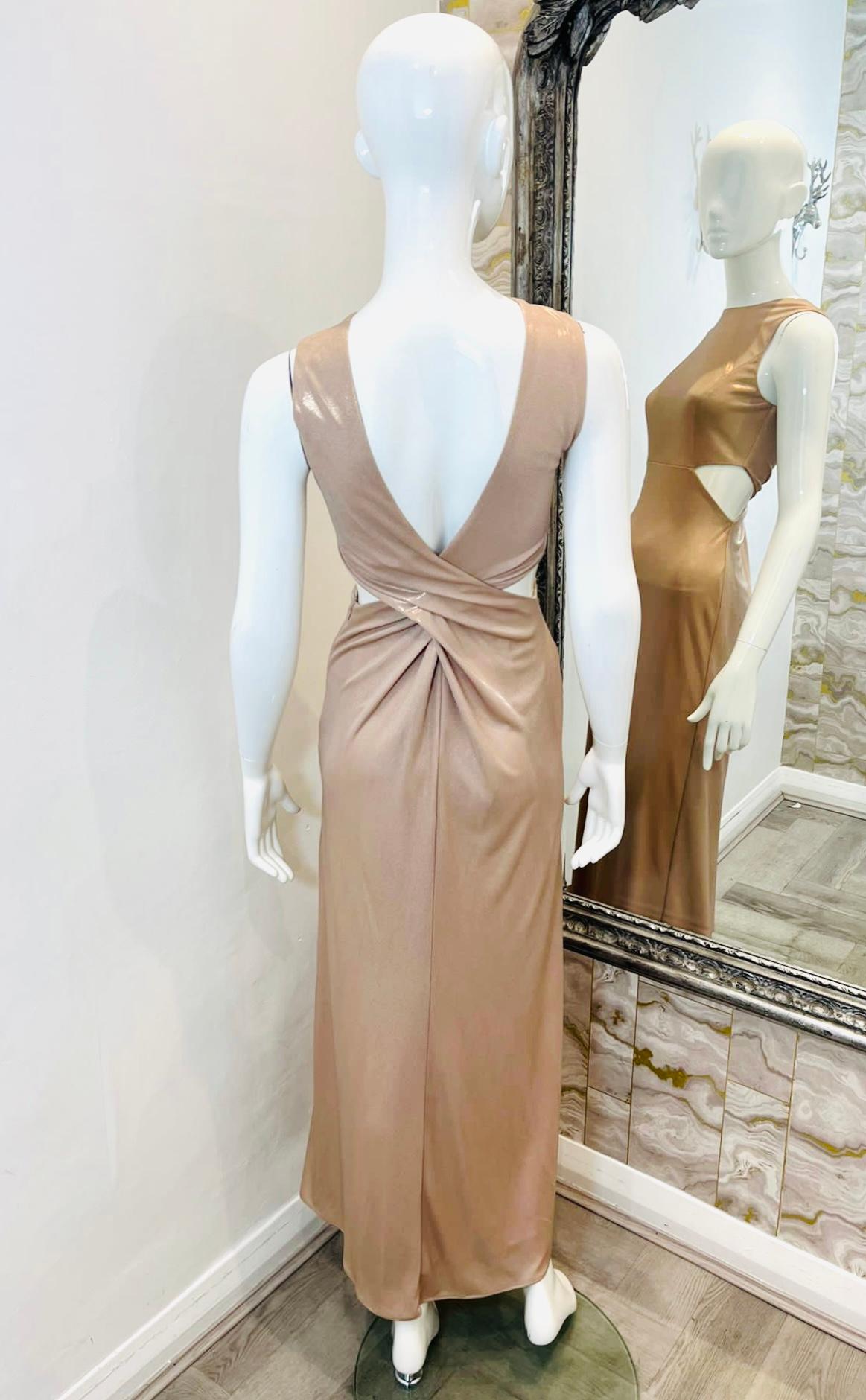 Halston Heritage Cut-Out Dress In Excellent Condition For Sale In London, GB