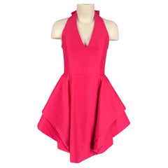HALSTON HERITAGE Size 10 Pink Cotton Silk Sleeveless Dress