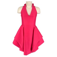 HALSTON HERITAGE Size 10 Pink Cotton Silk Sleeveless Dress