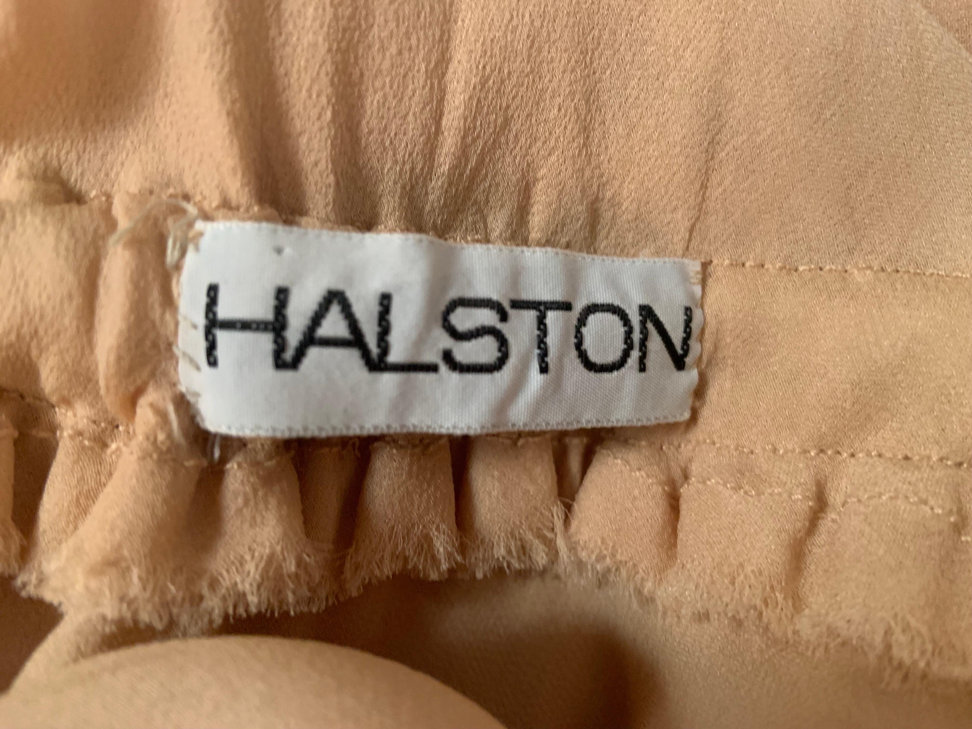Halston Layered Chiffon Dress with Sash and Matching Sheer Chiffon Coat For Sale 5