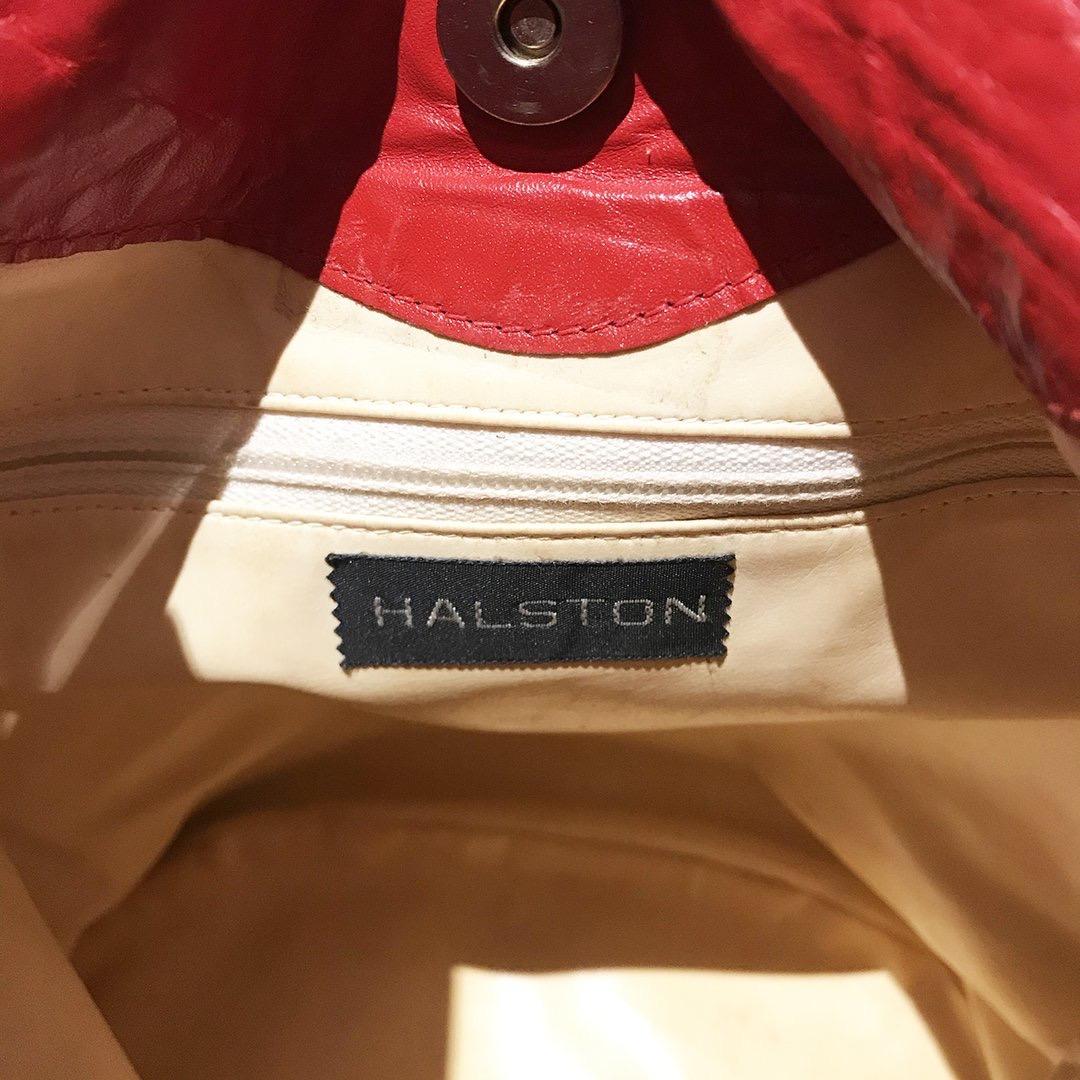 Halston Leather Bucket Tote (1975) 2