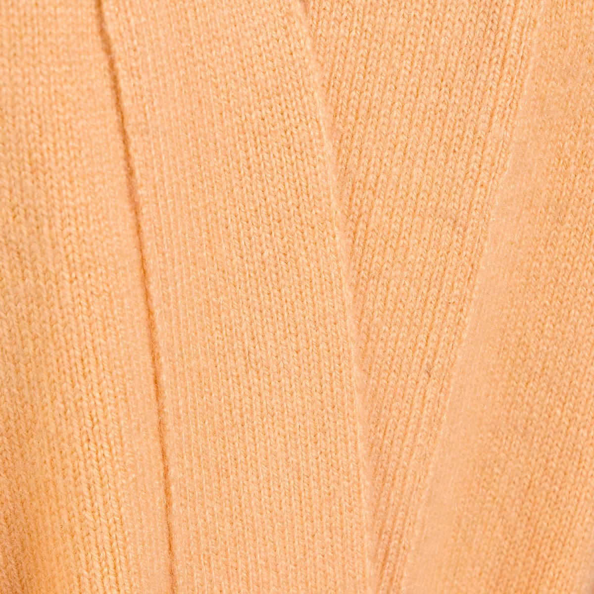 Halston Light Orange Cashmere Sweater Coat circa 1970s In Excellent Condition In Los Angeles, CA