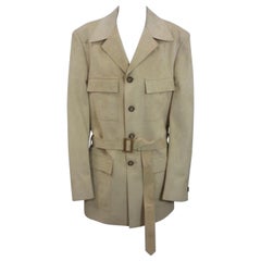 Halston Mens Ultrasuede Safari Jacket
