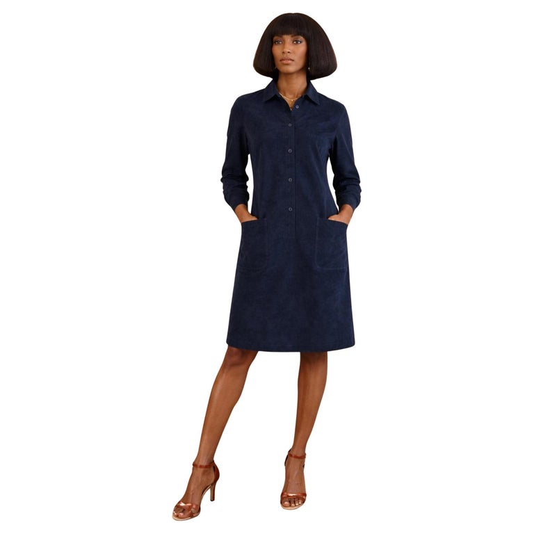 halston ultrasuede shirt dress 1972 Olive Green Ultrasuede Halston Dress Shrimpton Couture