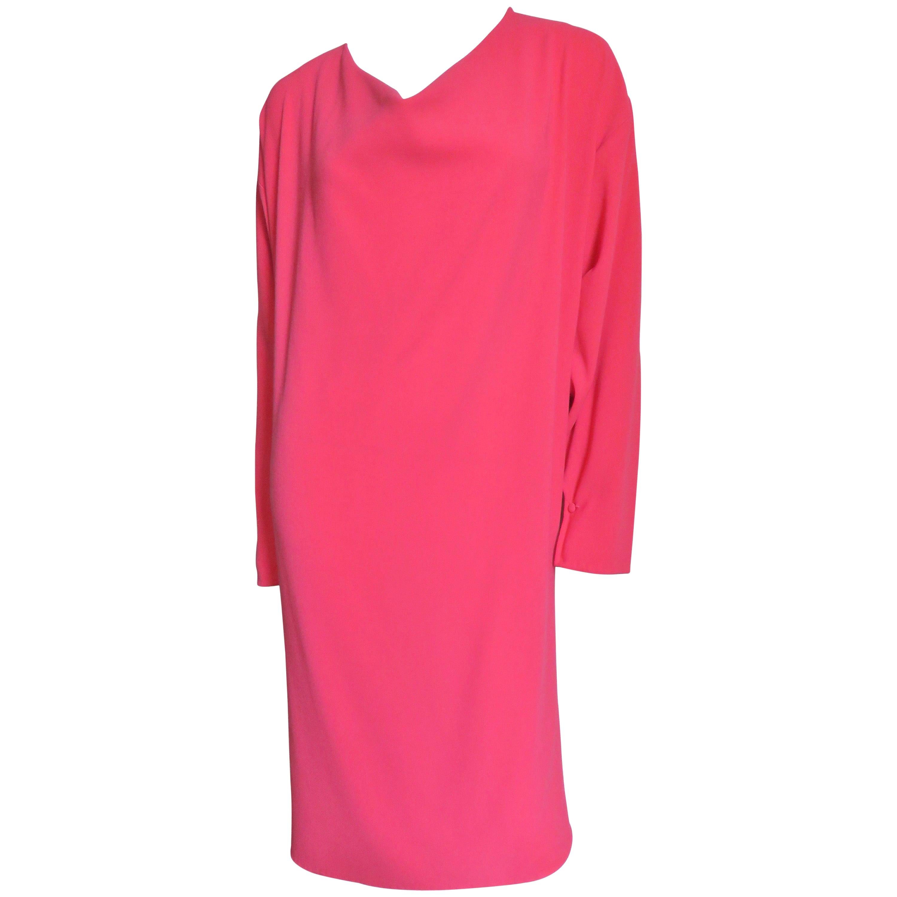 Halston Silk Dress 1970s