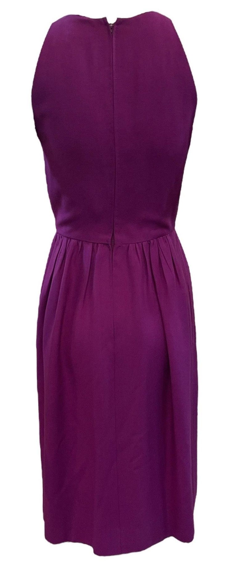 Halston Purple Linen Dress, 1970s at 1stDibs