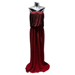 Halston Red Studded Dress Strapless Dress
