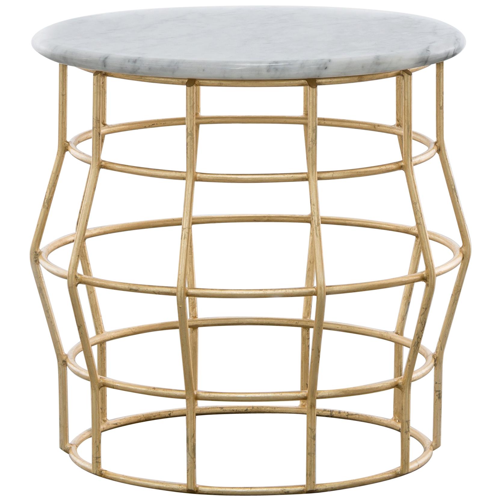 Halston Side Table Gold