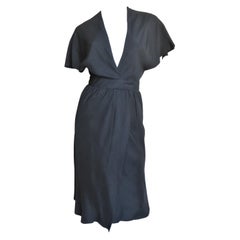Vintage Halston Silk Wrap Dress 1970s
