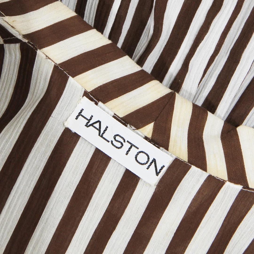 Halston Striped Dress Circa 1970’s In Good Condition In Los Angeles, CA