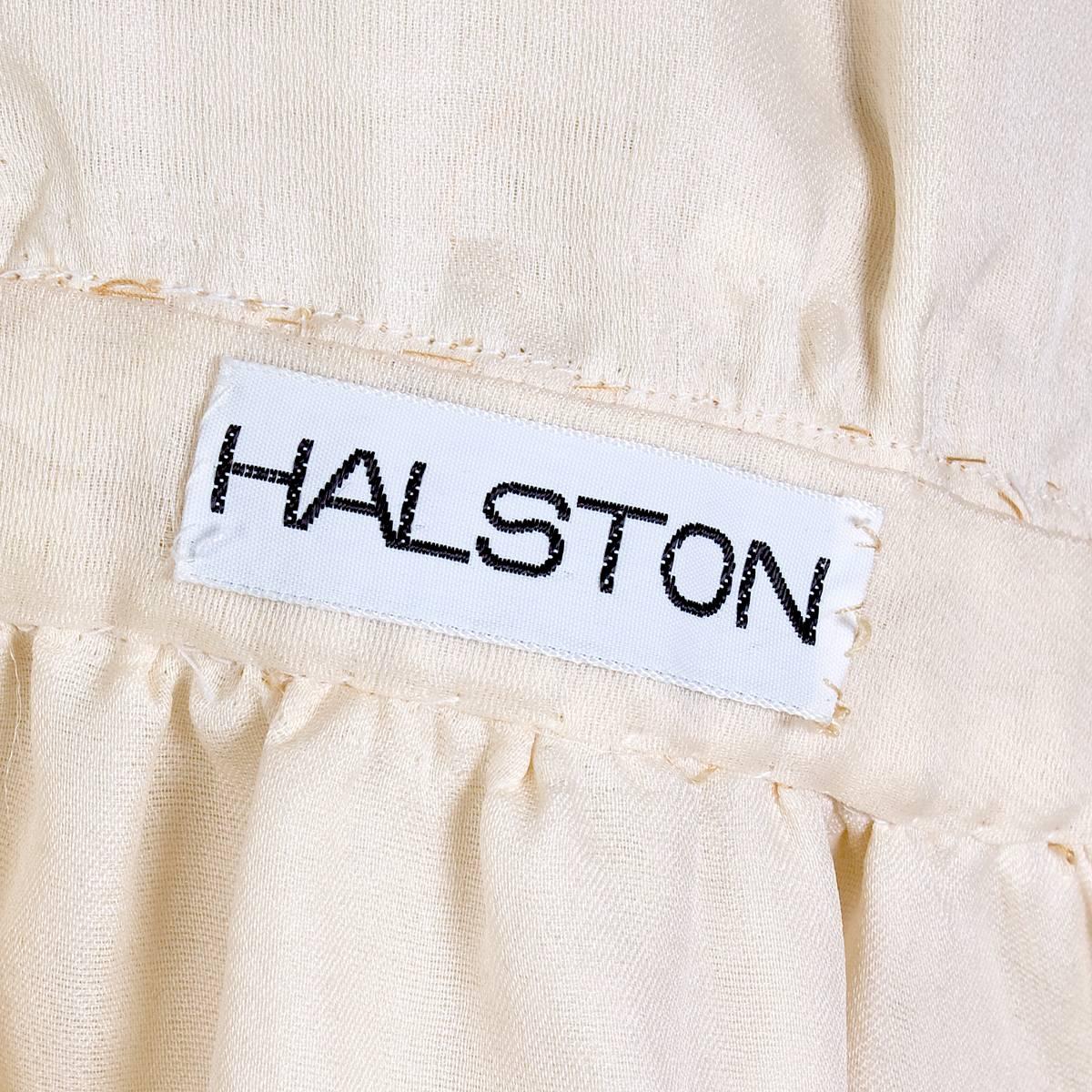 Halston Triple Layered Structured Organza Wrap Dress circa 1970s In Excellent Condition In Los Angeles, CA
