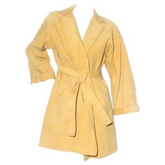 Vintage Halston Ultrasuede Trench Coat