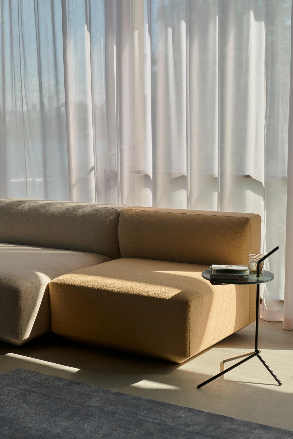 The German word for “hold, stay and last”, Halten is designed to be a cherished companion for everyday life. In a home or hospitality setting, you can easily take it with you to pair with an armchair, sofa or pouf. 
The design reflects Herkner’s