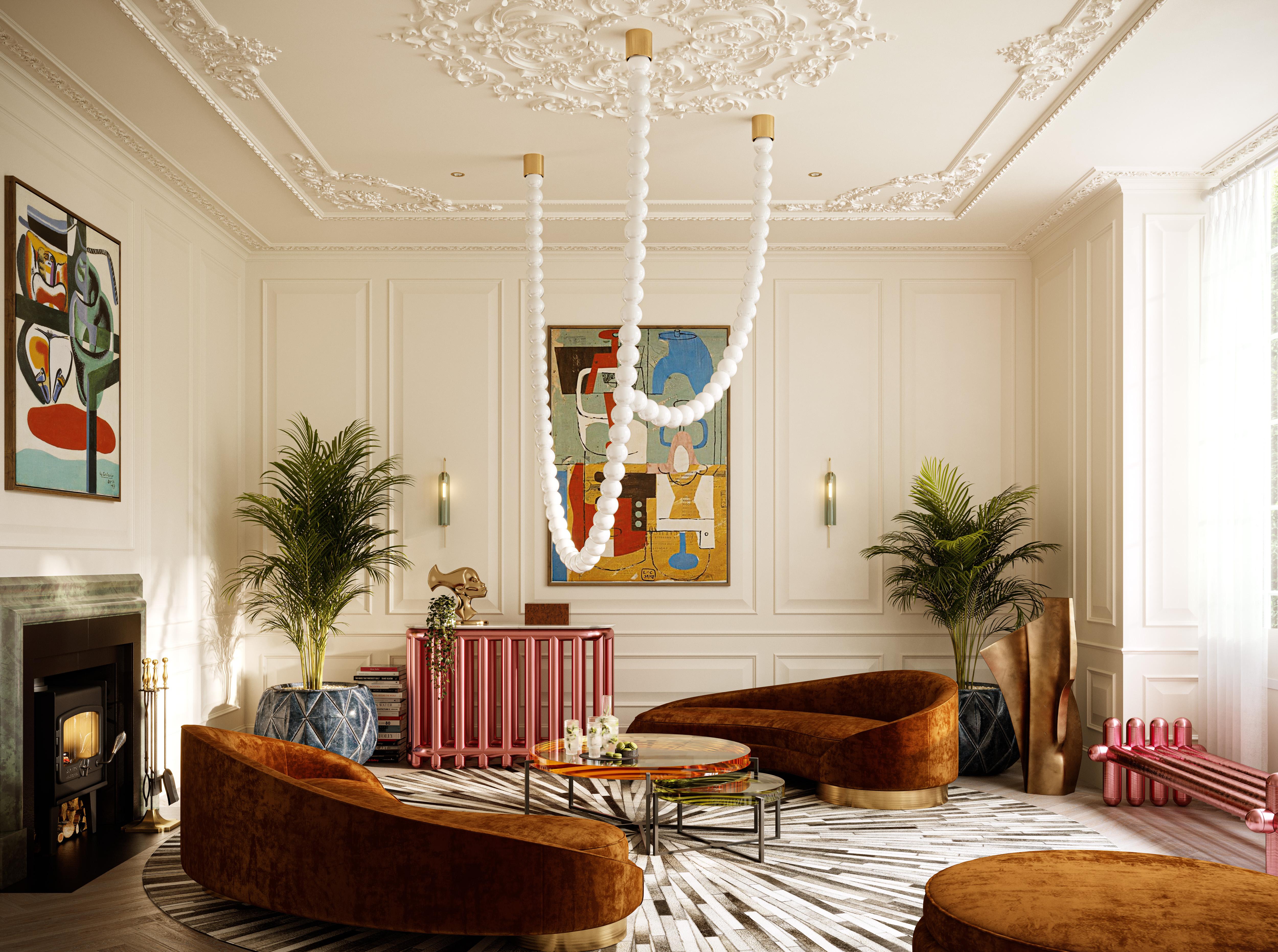 Inglese Lampadario Halti in vetro soffiato a mano di Cameron Design House in vendita