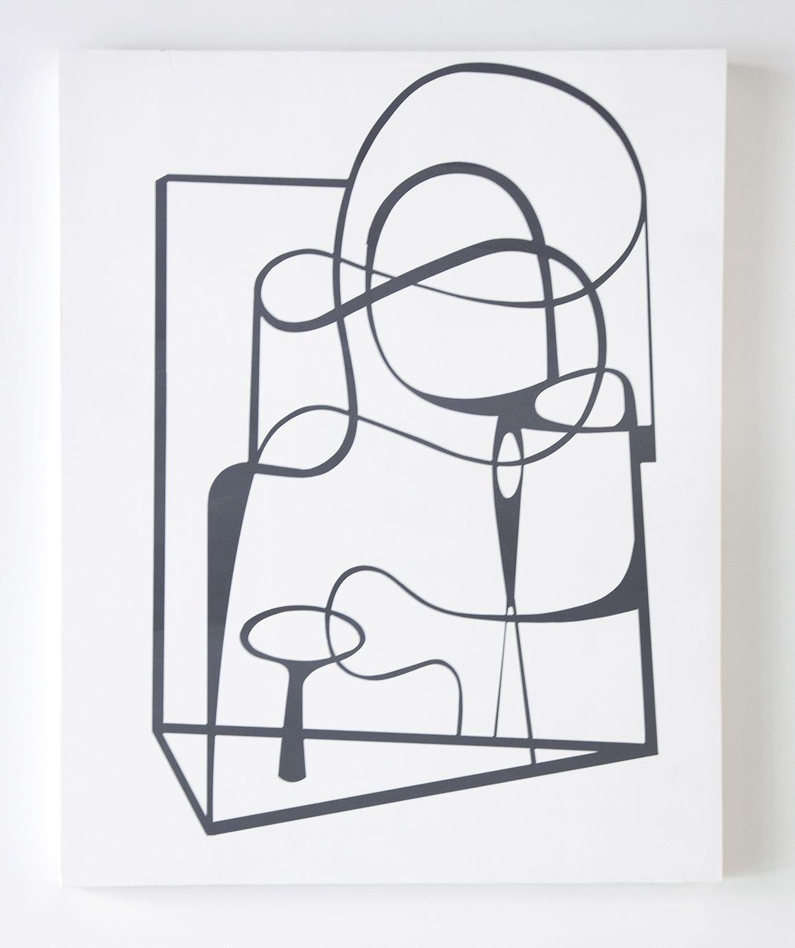 Haluk Akakce Abstract Painting – Nähkurs für Elefanten