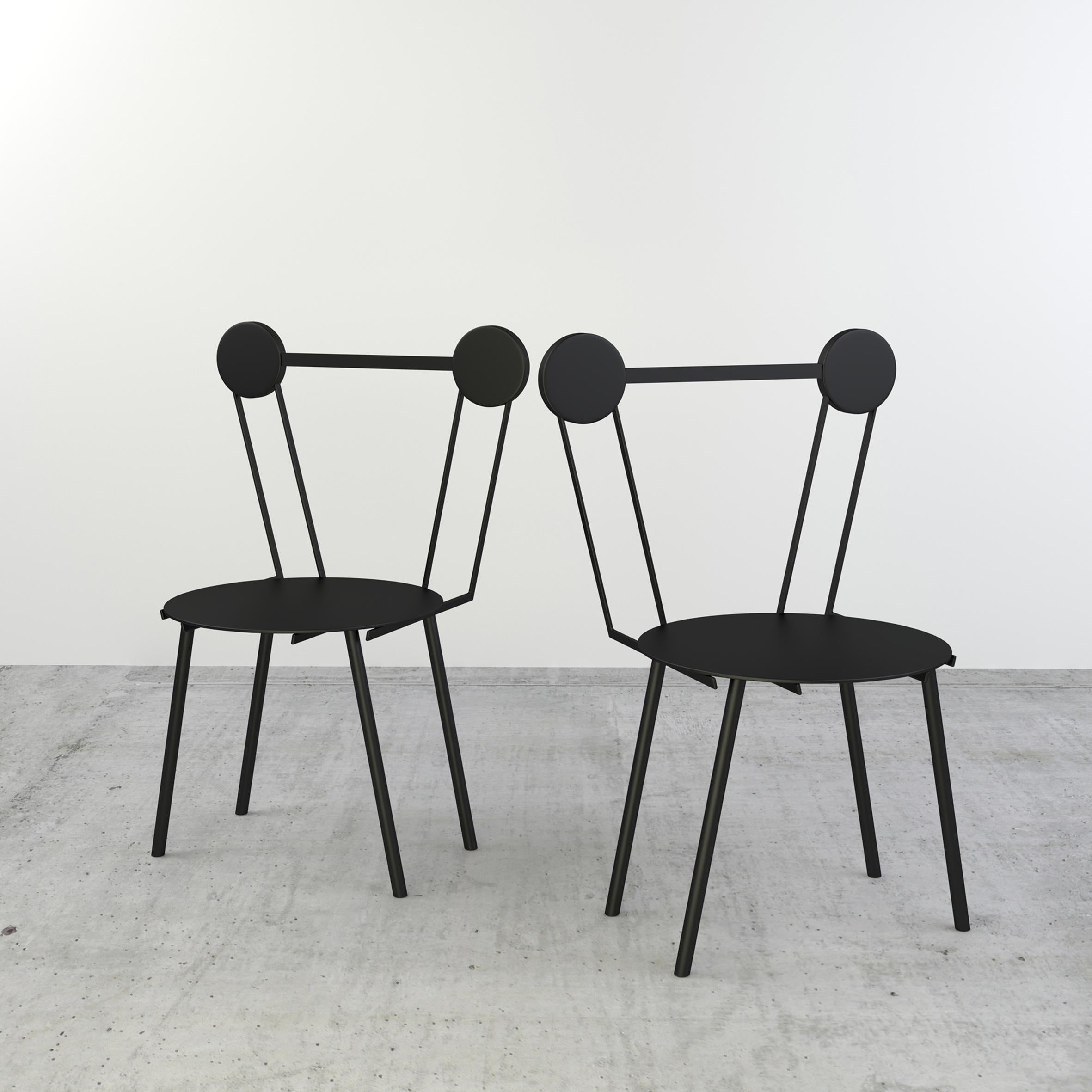 Haly is a contemporary sculptural seating with circular shapes and soft lines.

Crafted of metal, Haly chair combines a bold attitude and a delicate profile. Haly was designed by combining the different methods of metal working with research on the