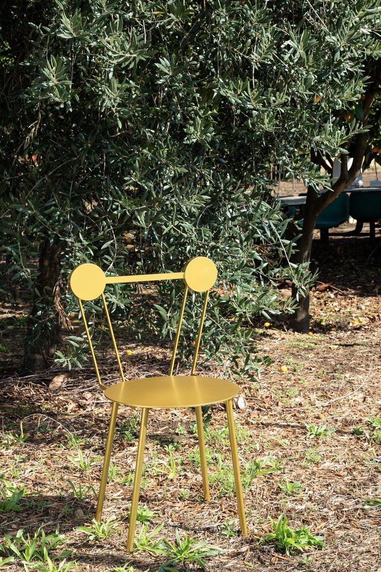 Italian Haly Chair Gold For Sale