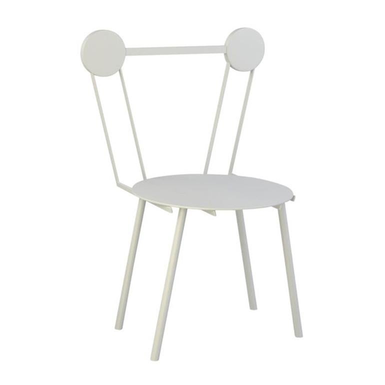 Other Contemporary Chair White Haly Aluminium by Chapel Petrassi For Sale