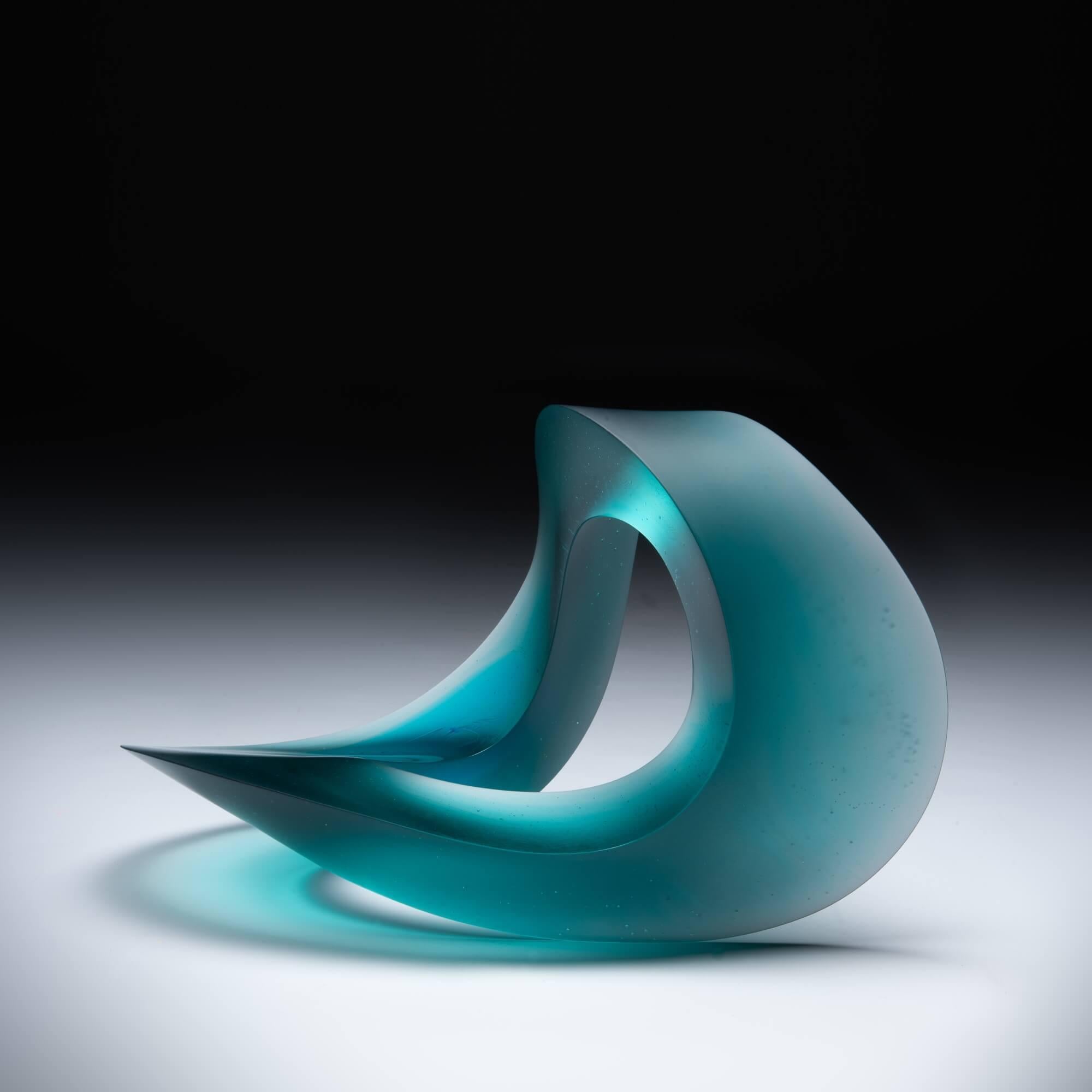 British 'Halycon', Contemporary Glass Sculpture by Heike Brachlow For Sale