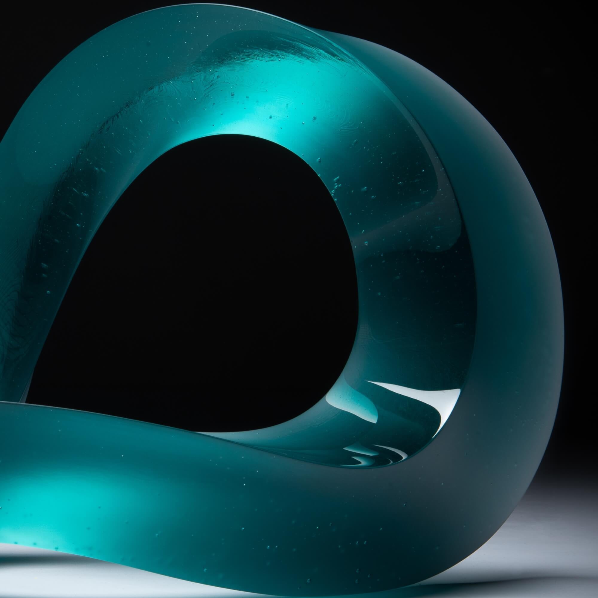 Cast 'Halycon', Contemporary Glass Sculpture by Heike Brachlow For Sale