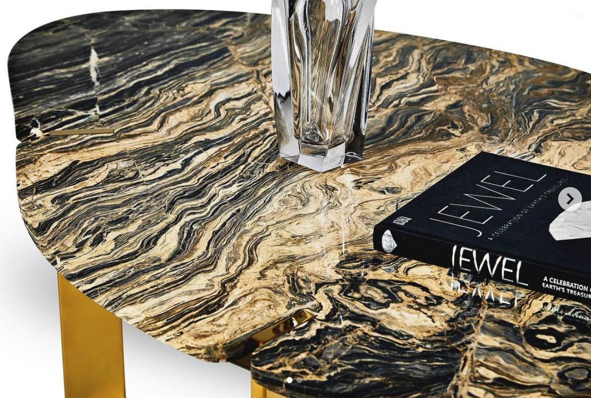 Table basse Gold by Marble Balloon de Halys en vente 2