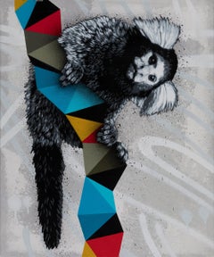 Alive (acrilico e vernice spray su tela)